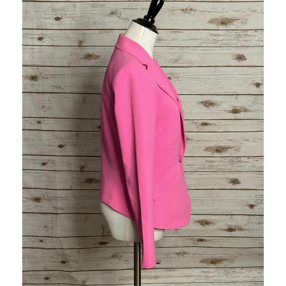 Trina Turk pink Legally Blonde Barbie office siren single-breasted blazer Size 4 - Picture 5 of 10